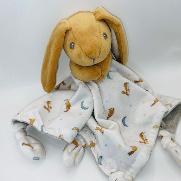 Guess How Much I Love You Bunny Rabbit Lovey Security Blanket Plush Knotted Toy - Picture 2 of 9
